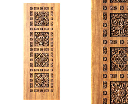 Patterned door, 3d models (stl)