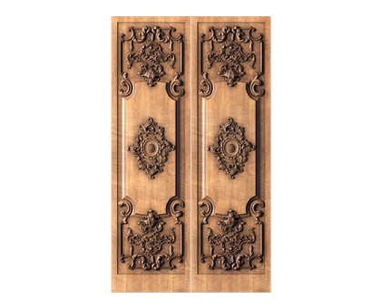 Double doors, 3d models (stl)