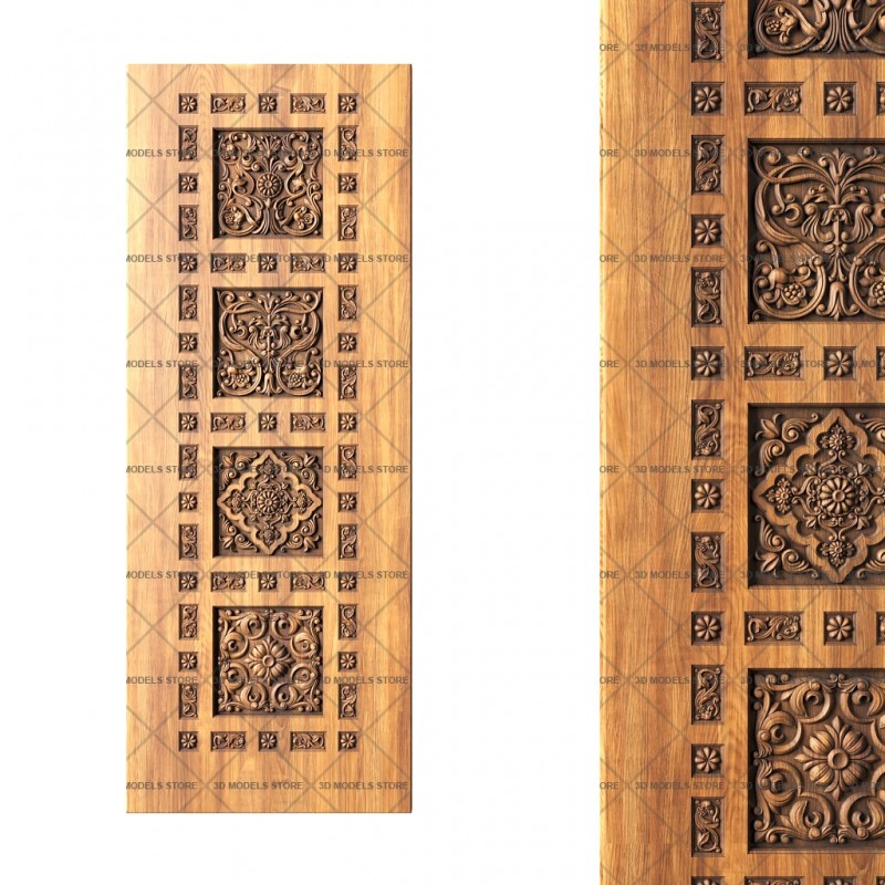 Patterned door, 3d models (stl)