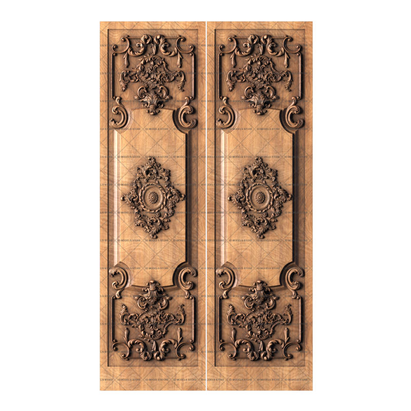 Double doors, 3d models (stl)