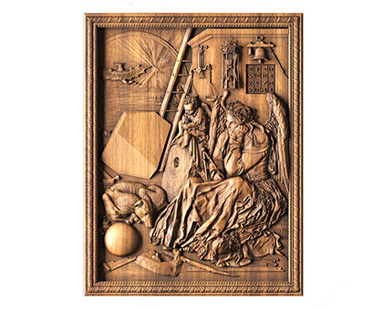 Melencolia I - Albrecht Durer, 3d models (stl)