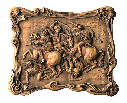 Battle of Anghiari - by Leonardo Da Vinci, 3d models (stl)