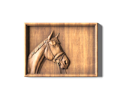 Panel Horse, 3d models (stl)