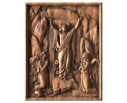 Panel Resurrection of Jesus Christ, 3d models (stl)