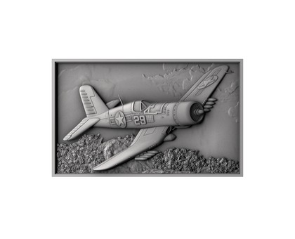 Panel Flight of the F4U Corsair fighter, 3d models (stl)