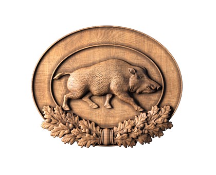 Panel The boar, 3d models (stl)