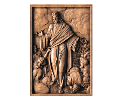 Panel Jesus Christ, 3d models (stl)