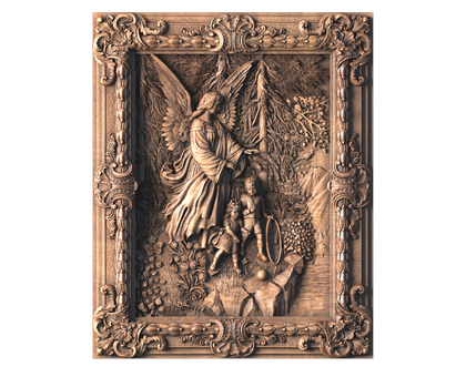 Panel The Guardian Angel, 3d models (stl)