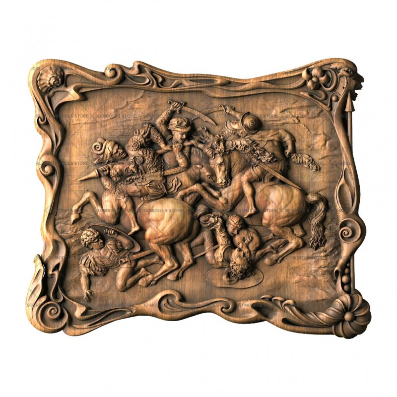 Battle of Anghiari - by Leonardo Da Vinci, 3d models (stl)