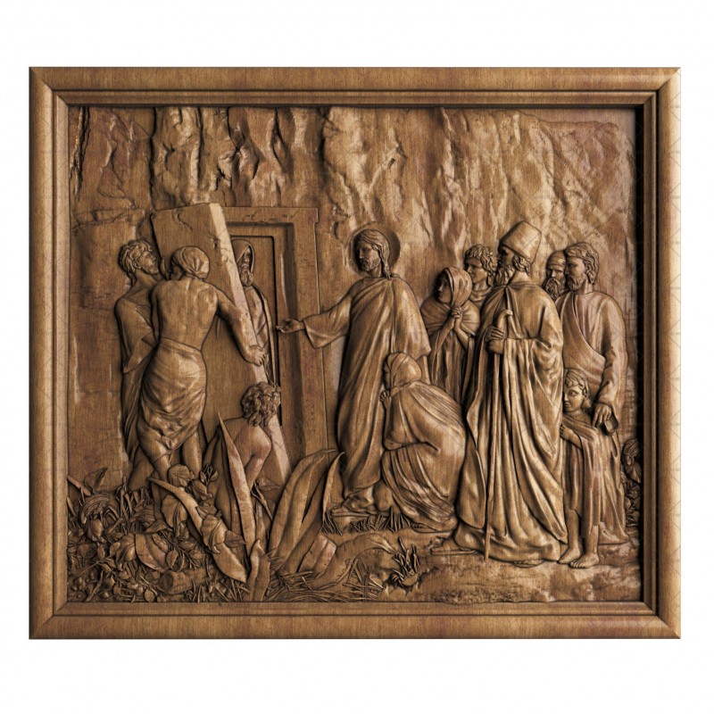 Panel Resurrection of the righteous Lazarus, 3d models (stl)