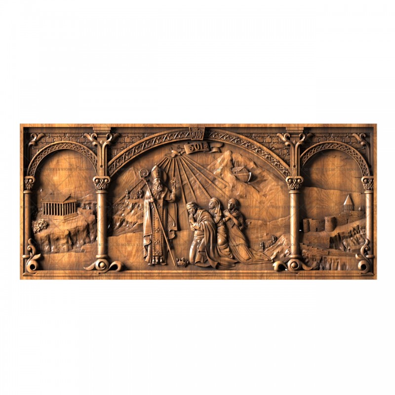 Panels, bas-reliefs, 3d models (stl)