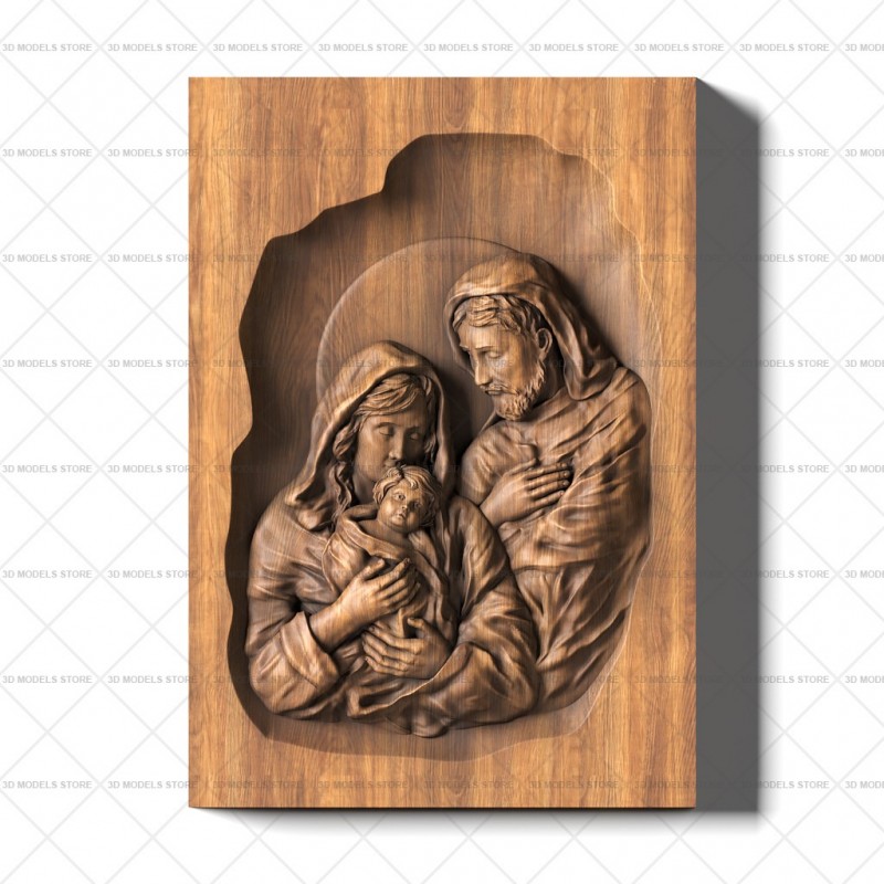 Bas-relief Birth of Christ, 3d models (stl)