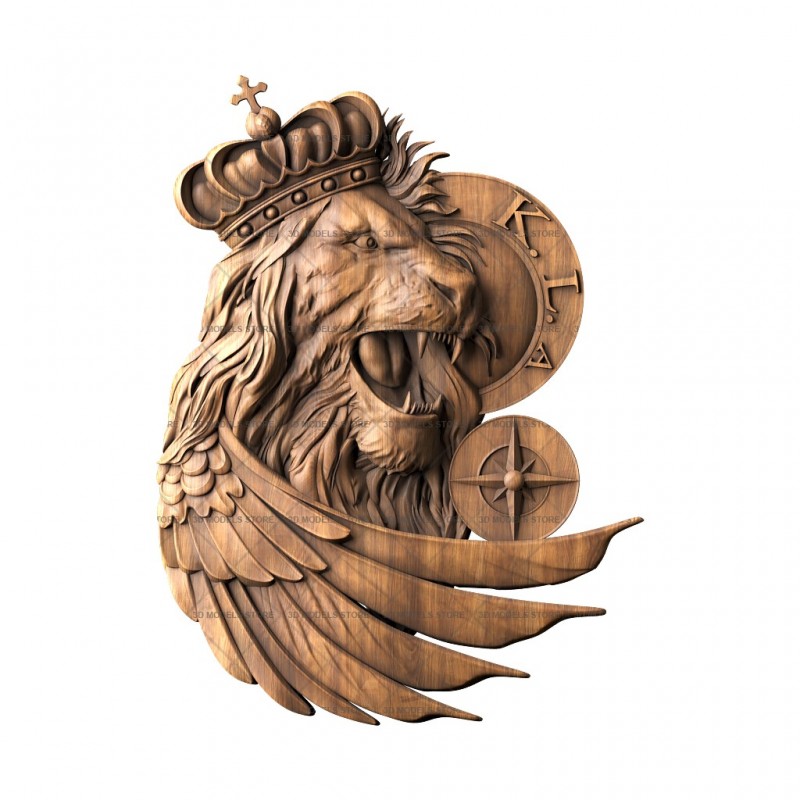 Panel Lion, 3d models (stl)