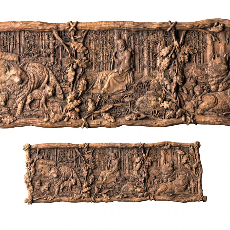 Panel triptych, 3d models (stl)