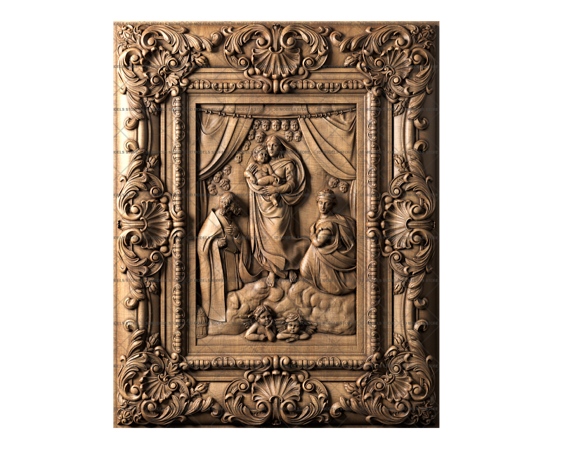 The Sistine Madonna, 3d models (stl)
