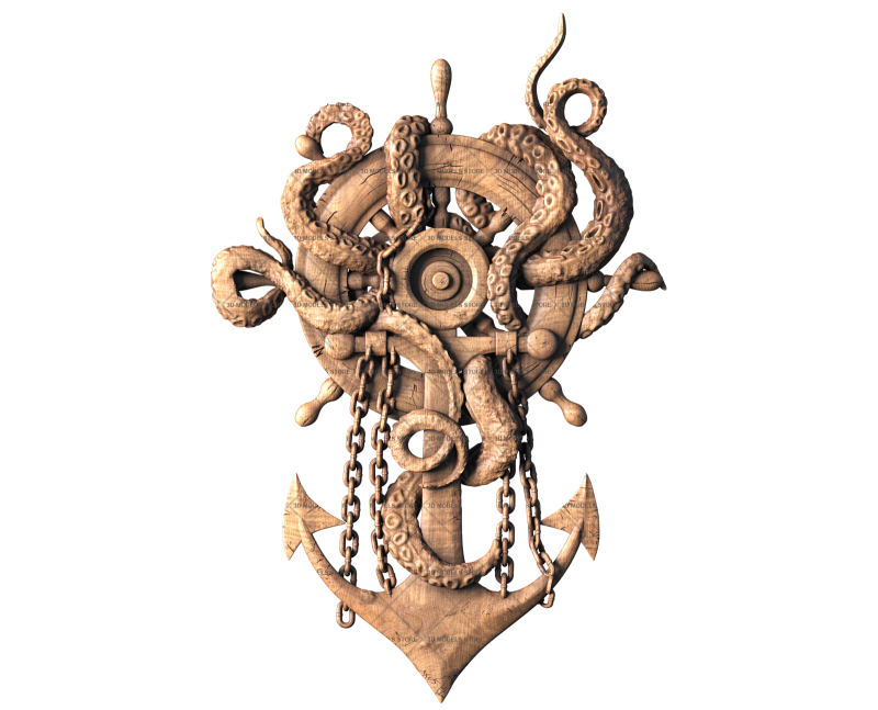 Sea anchor, 3d models (stl)