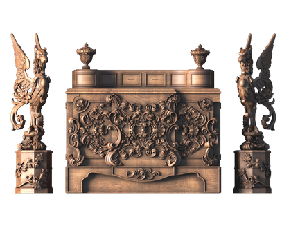 Dresser, 3d models (stl)