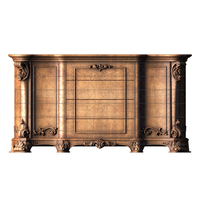 Dresser, 3d models (stl)