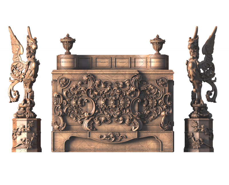 Dresser, 3d models (stl)