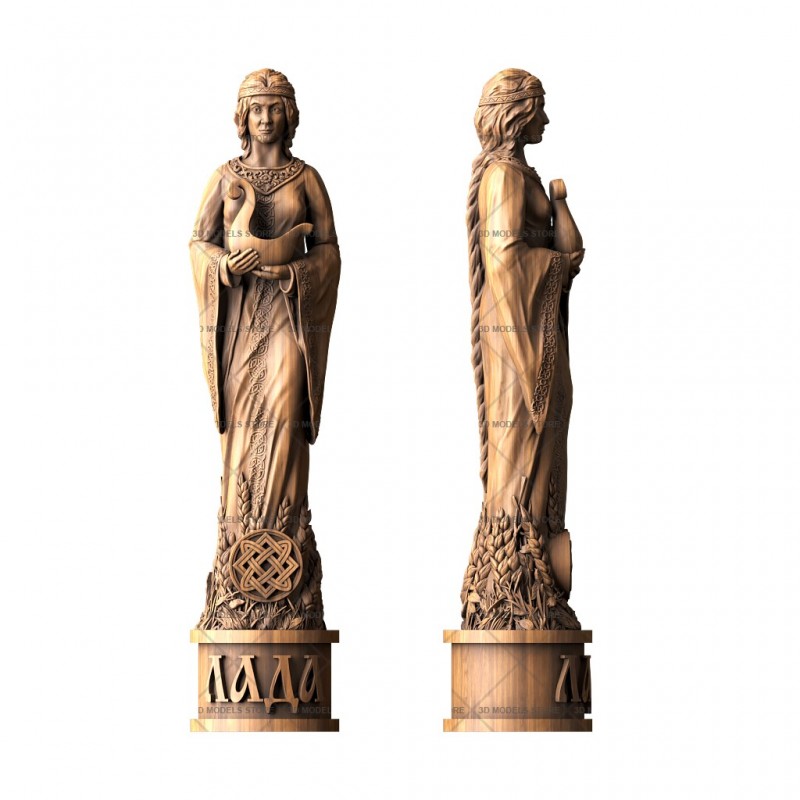 Sculpture of Goddess Lada, 3d models (stl)