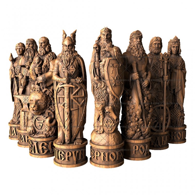 Sculptures of pagan gods, 3d models (stl)