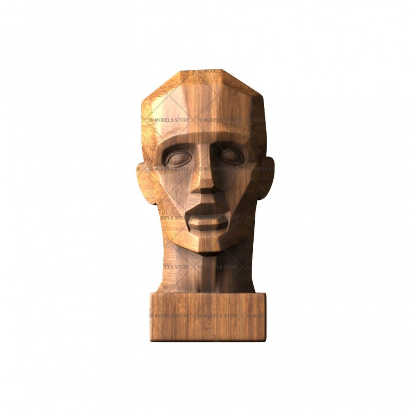 Sculpture head, 3d models (stl)