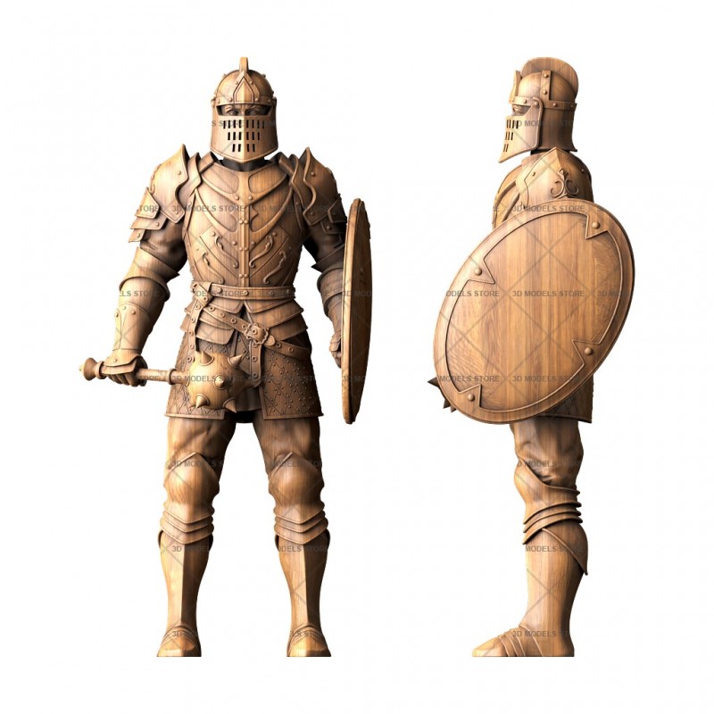 Sculpture knight, 3d models (stl)