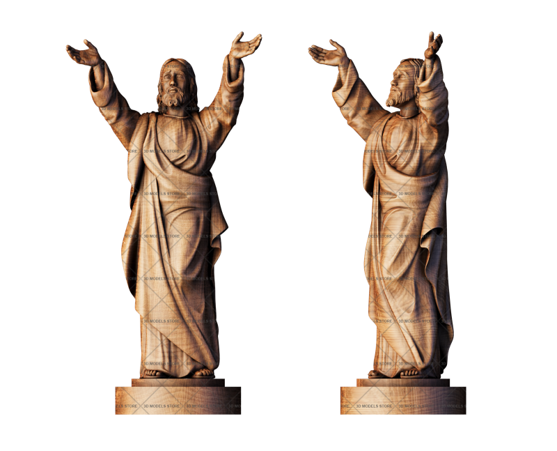 Sculpture Jesus Christ, 3d models (stl)