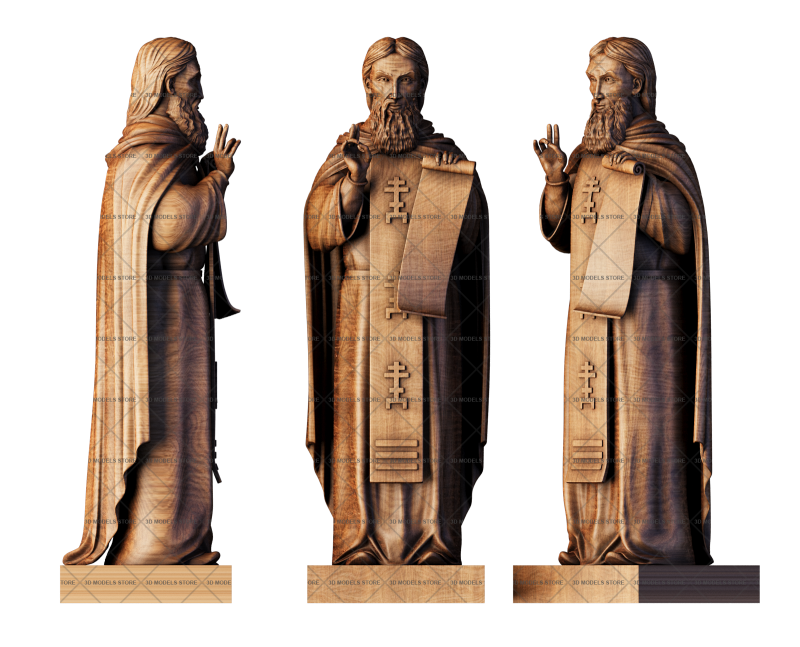 Sculpture Saint Sergius of Radonezh, 3d models (stl)