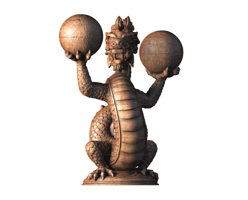 Sculpture the dragon, 3d models (stl)