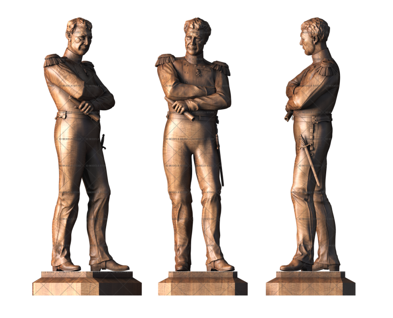 Monument to Admiral von Krusenstern, 3d models (stl)