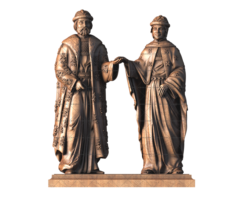 Saints Peter and Fevronia, 3d models (stl)