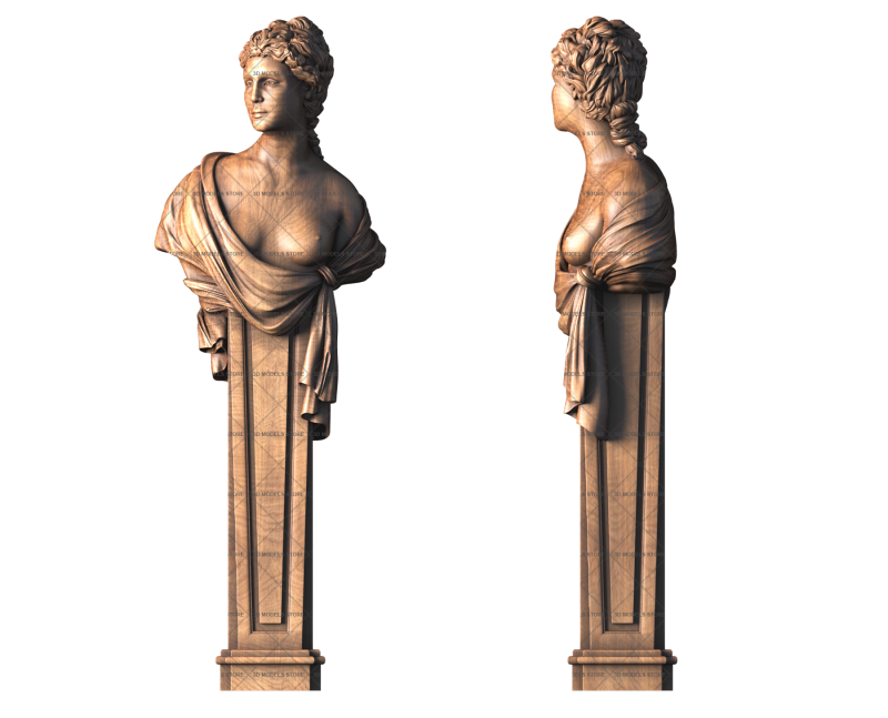 The Antique bust, 3d models (stl)