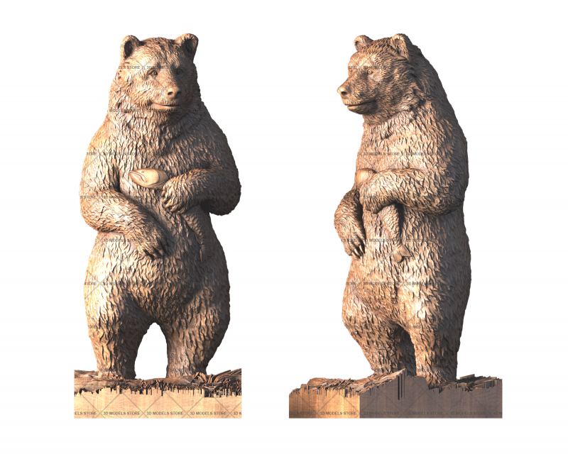 Bear in the Forest, 3d models (stl)