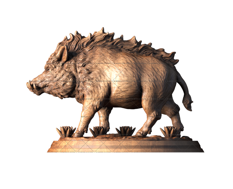 Wild Boar, 3d models (stl)