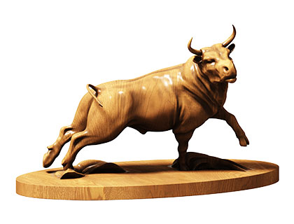 Bull sculpture, 3d models (stl)