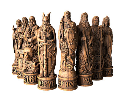 Sculptures of pagan gods, 3d models (stl)