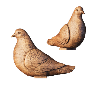 Sculpture Dove, 3d models (stl)