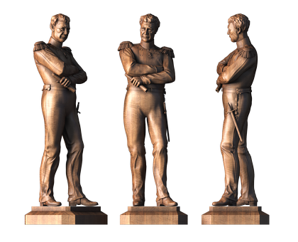 Monument to Admiral von Krusenstern, 3d models (stl)