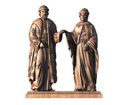 Saints Peter and Fevronia, 3d models (stl)