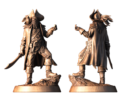 The Pirate, 3d models (stl)