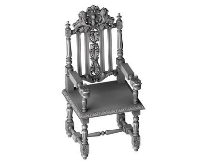 Throne, 3d models (stl)