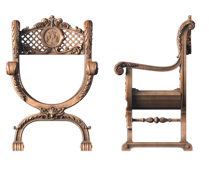 Curule chair, 3d models (stl)