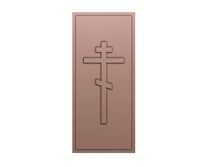 Gravestone with a cross, 3d models (stl)