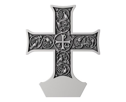 Memorial cross, 3d models (stl)