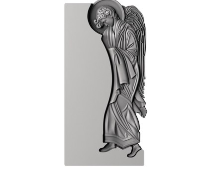 Memorial with an angel, 3d models (stl)