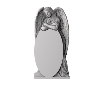 Monument with an angel, 3d models (stl)