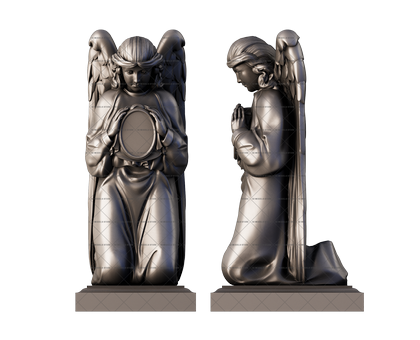 Monument angel, 3d models (stl)