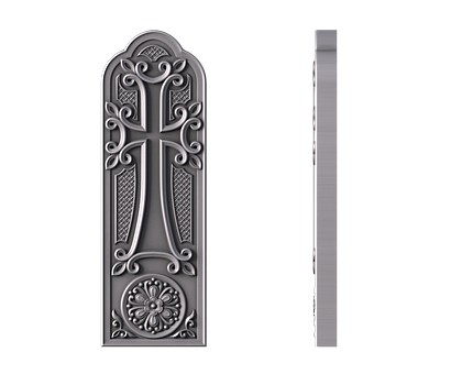 Monument with a cross, 3d models (stl)