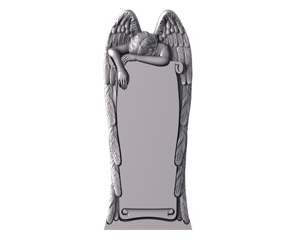 Monument with an angel, 3d models (stl)